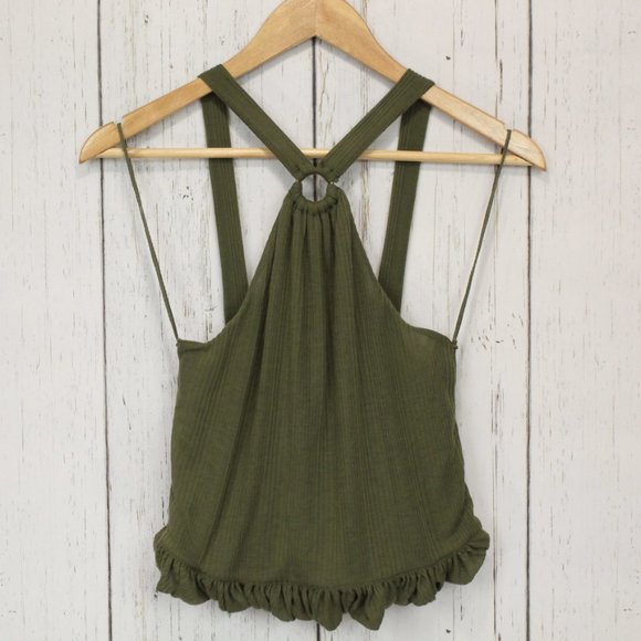 Free People Just a Fling Bubble Halter Top - Picture 2 of 8